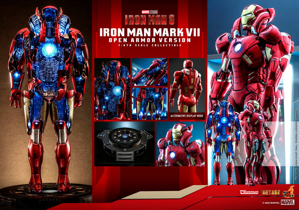 Iron Man Mark VII (Open Armor Version) Marvel Sixth Scale Diorama