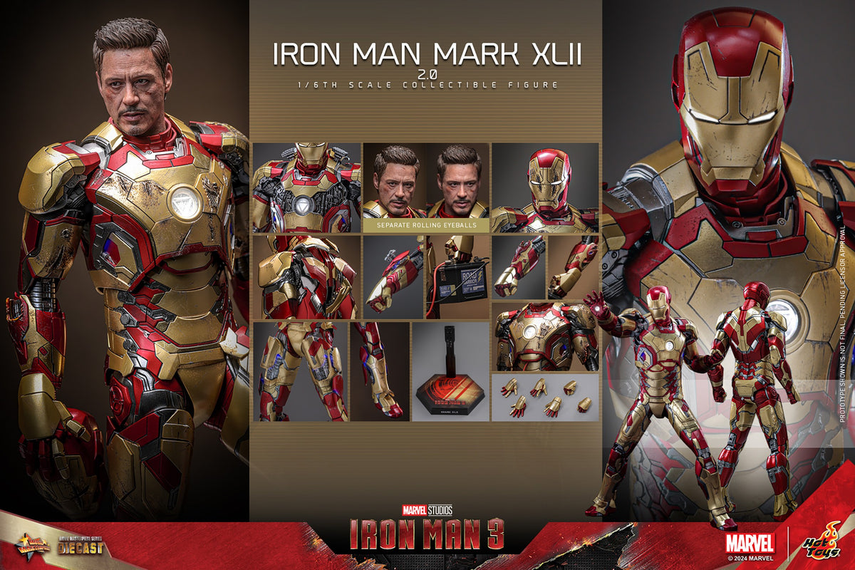 Iron Man Mark XLII (2.0) Marvel Sixth Scale Figure