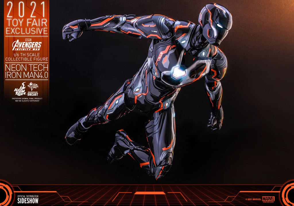 Iron Man Neon Tech 4.0 Marvel Sixth Scale Figure