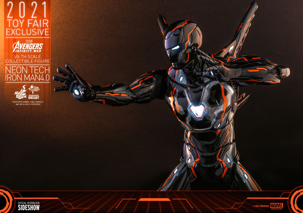 Iron Man Neon Tech 4.0 Marvel Sixth Scale Figure