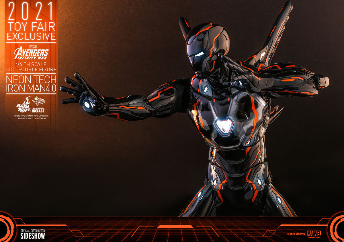 Iron Man Neon Tech 4.0 Marvel Sixth Scale Figure