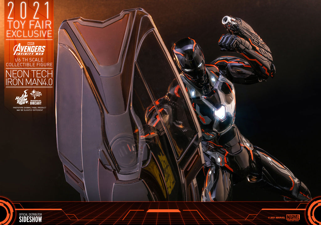 Iron Man Neon Tech 4.0 Marvel Sixth Scale Figure