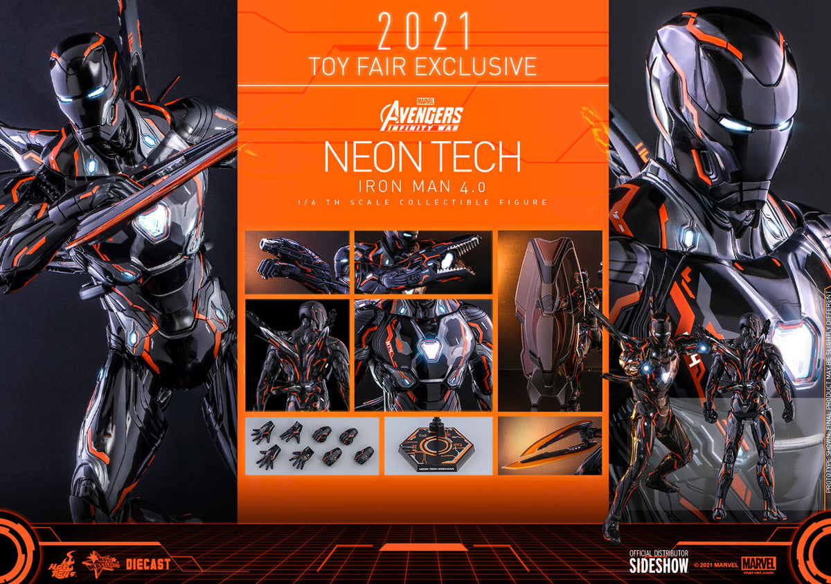 Iron Man Neon Tech 4.0 Marvel Sixth Scale Figure