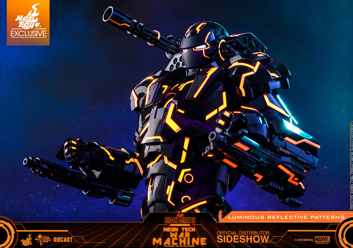 Neon Tech War Machine Marvel Sixth Scale Figure