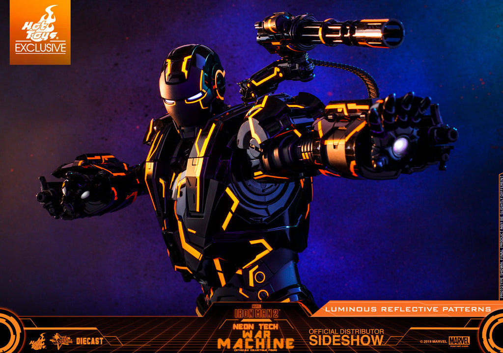Neon Tech War Machine Marvel Sixth Scale Figure