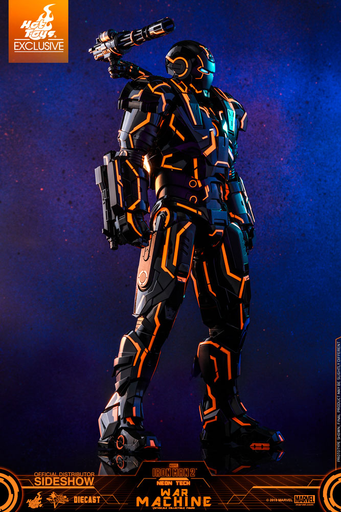 Neon Tech War Machine Marvel Sixth Scale Figure