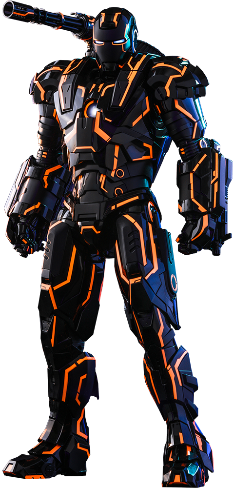Neon Tech War Machine Marvel Sixth Scale Figure