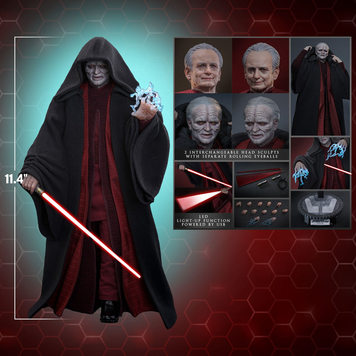 Palpatine (Darth Sidious) Star Wars Sixth Scale Figure