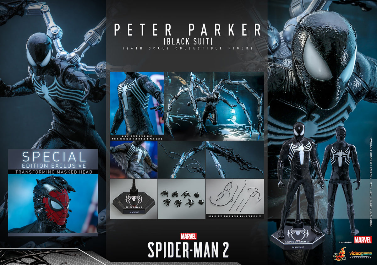 Peter Parker (Black Suit) Marvel Sixth Scale Figure