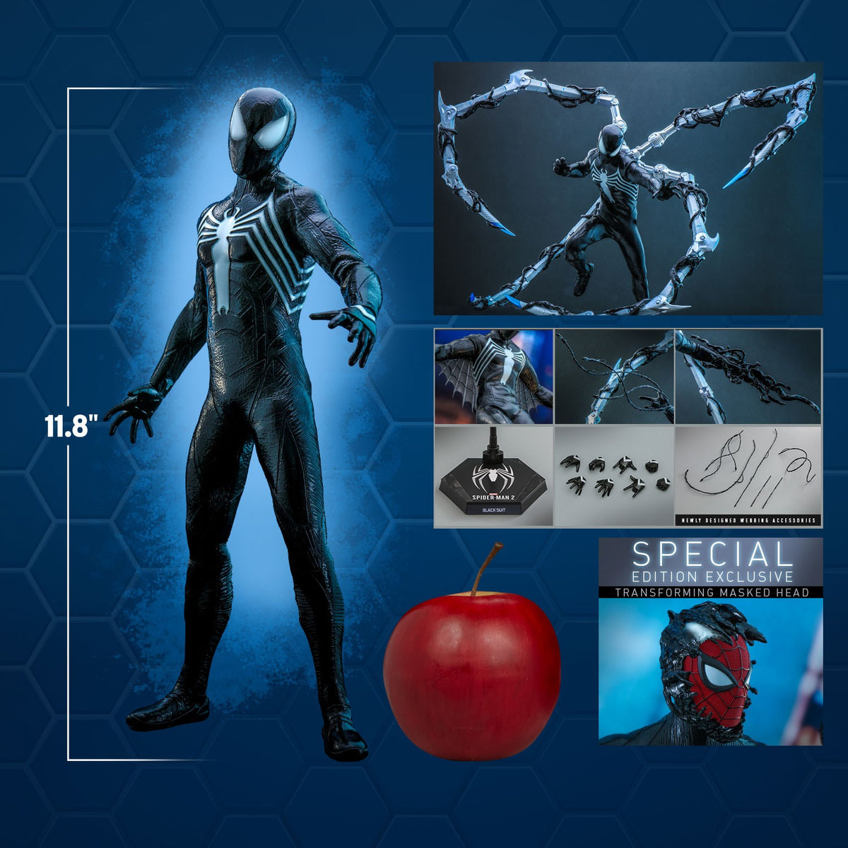 Peter Parker (Black Suit) Marvel Sixth Scale Figure