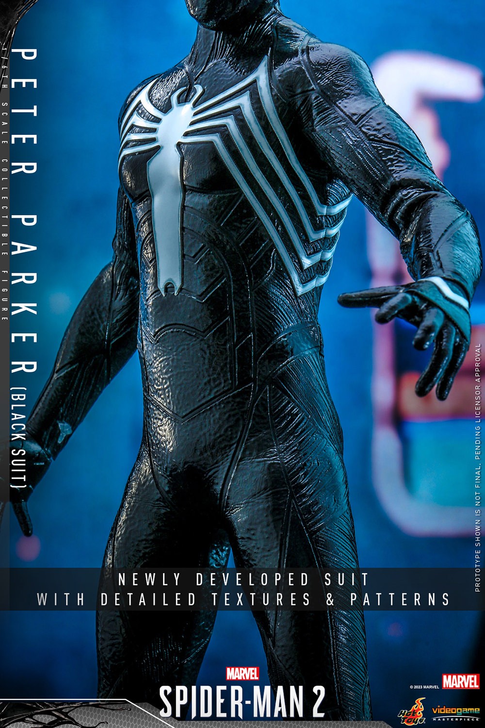 Peter Parker (Black Suit) Marvel Sixth Scale Figure