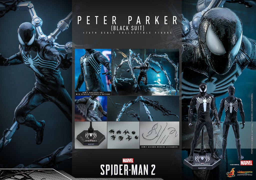 Peter Parker (Black Suit) Marvel Sixth Scale Figure