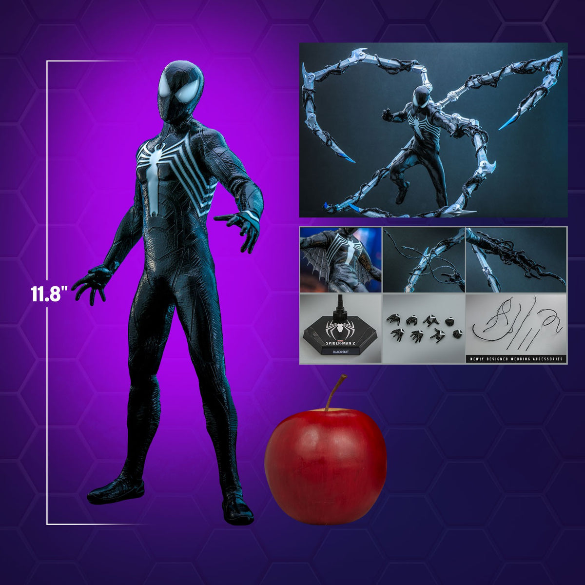 Peter Parker (Black Suit) Marvel Sixth Scale Figure