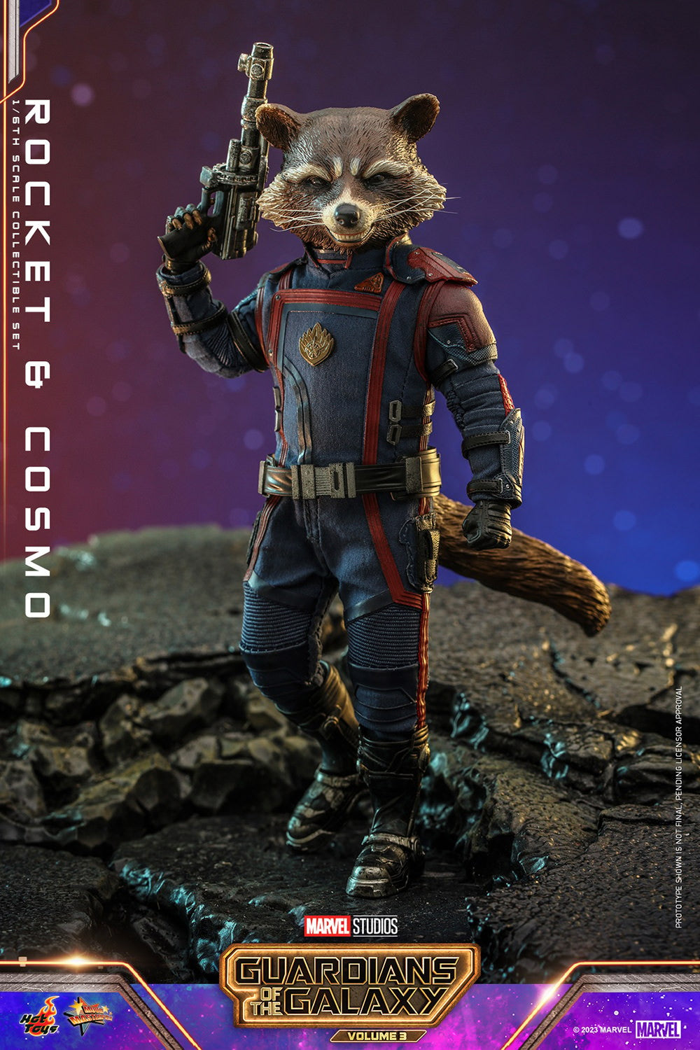 Rocket and Cosmo Marvel Sixth Scale Figure Set