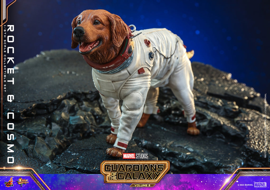 Rocket and Cosmo Marvel Sixth Scale Figure Set