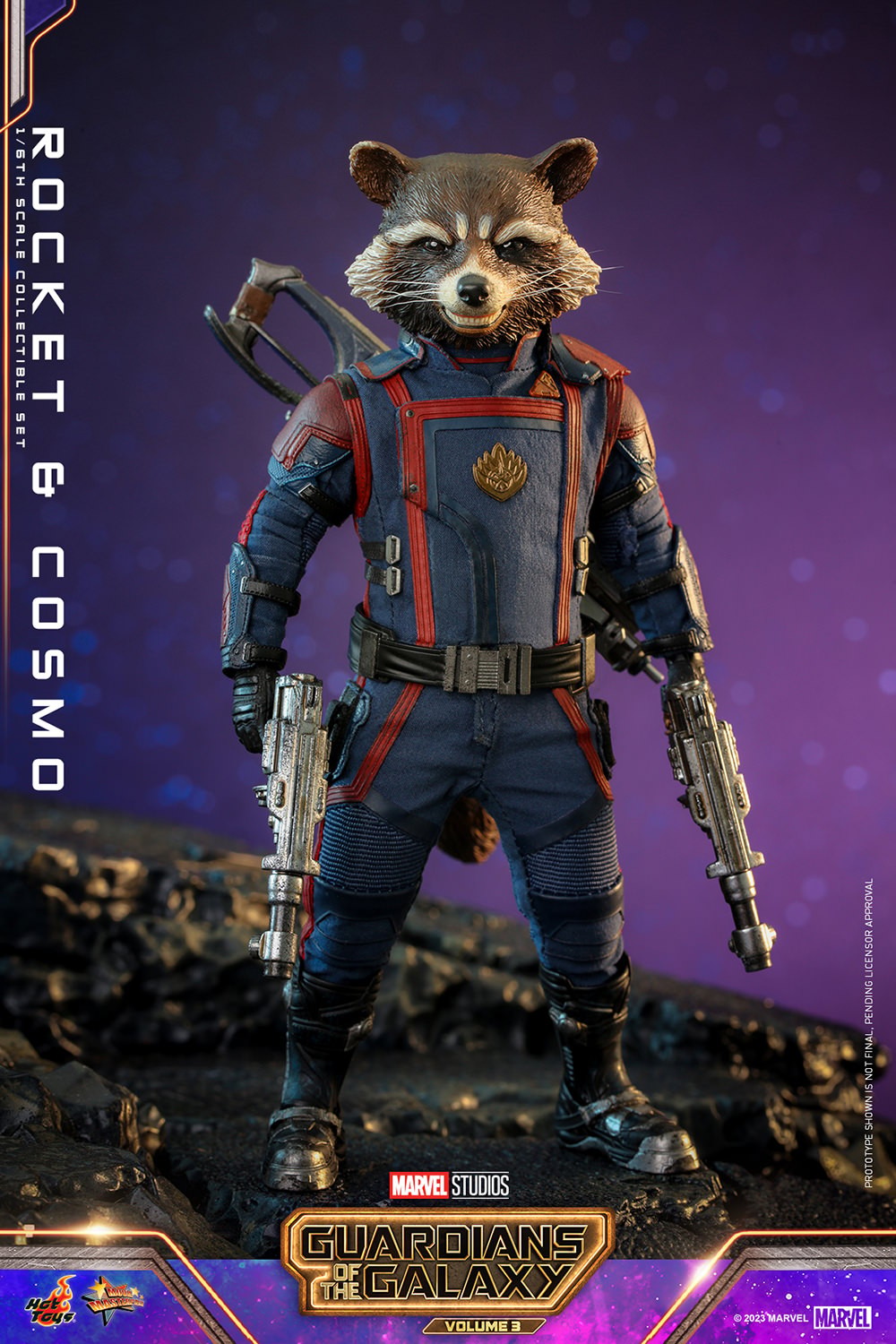 Rocket and Cosmo Marvel Sixth Scale Figure Set