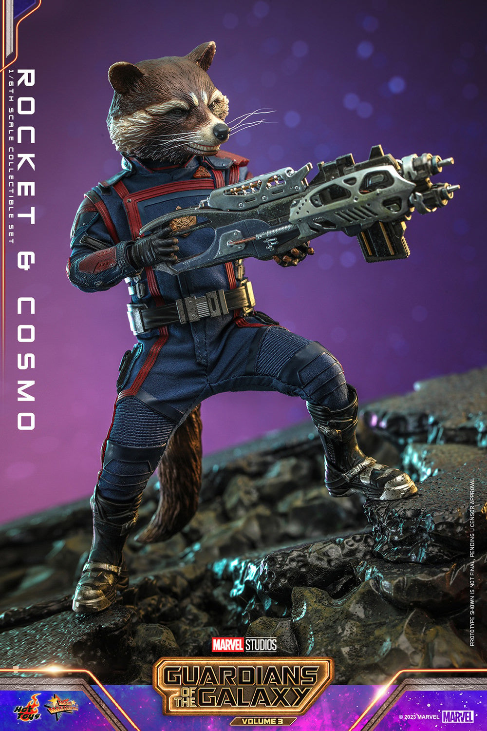 Rocket and Cosmo Marvel Sixth Scale Figure Set