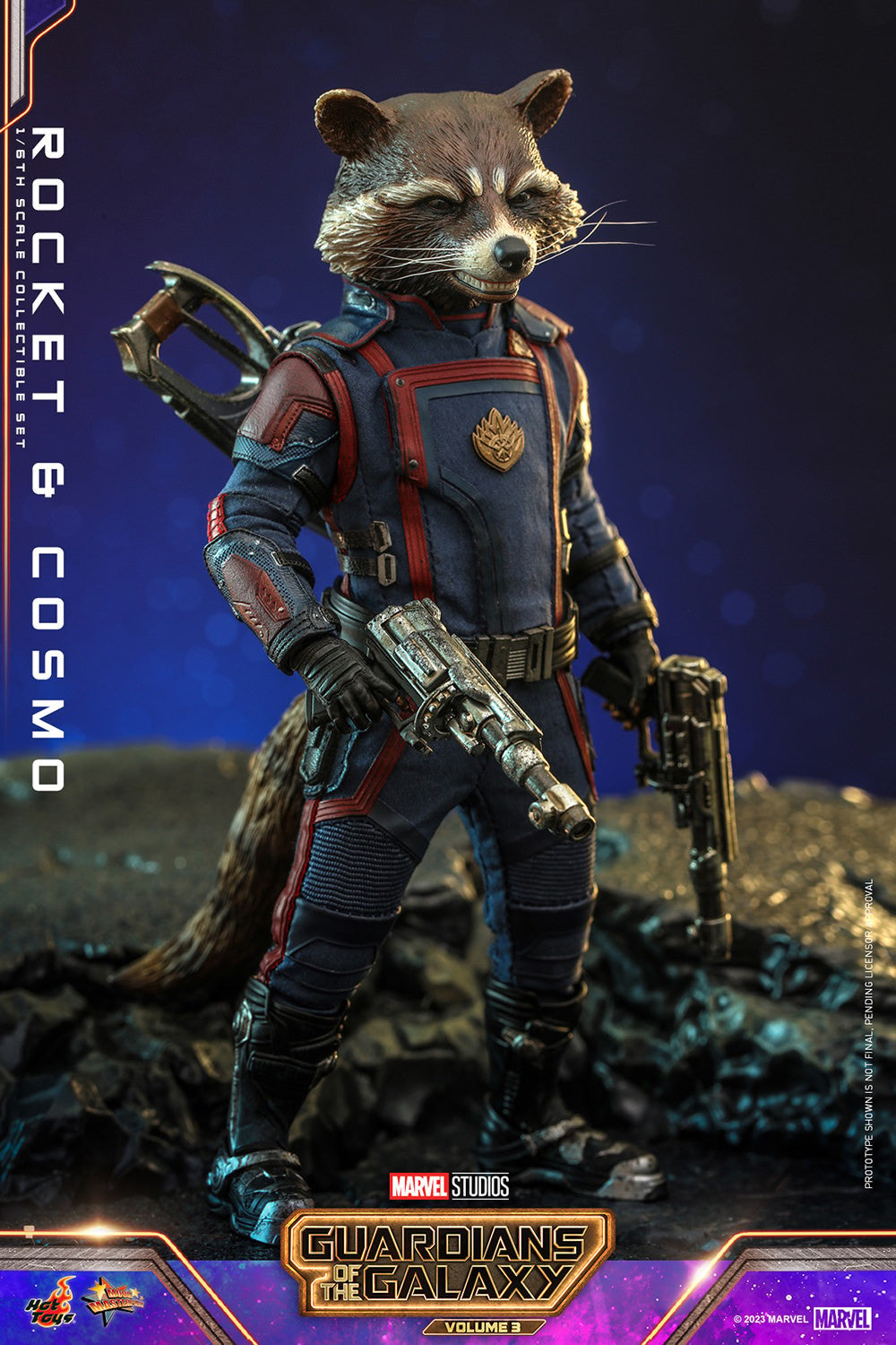 Rocket and Cosmo Marvel Sixth Scale Figure Set