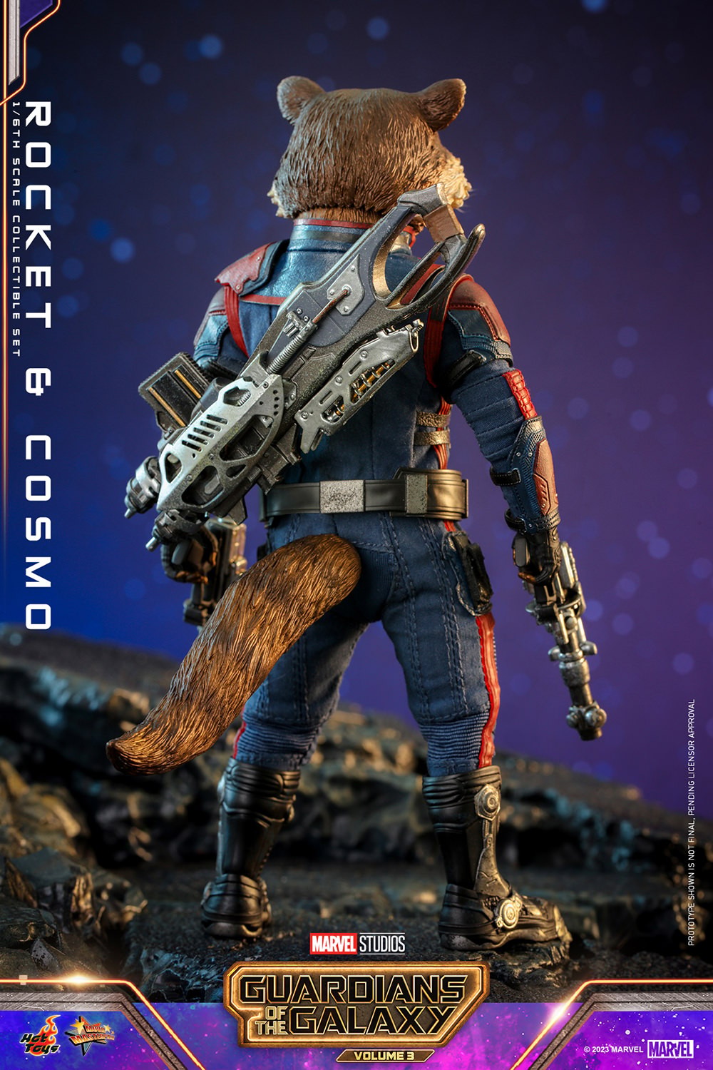 Rocket and Cosmo Marvel Sixth Scale Figure Set