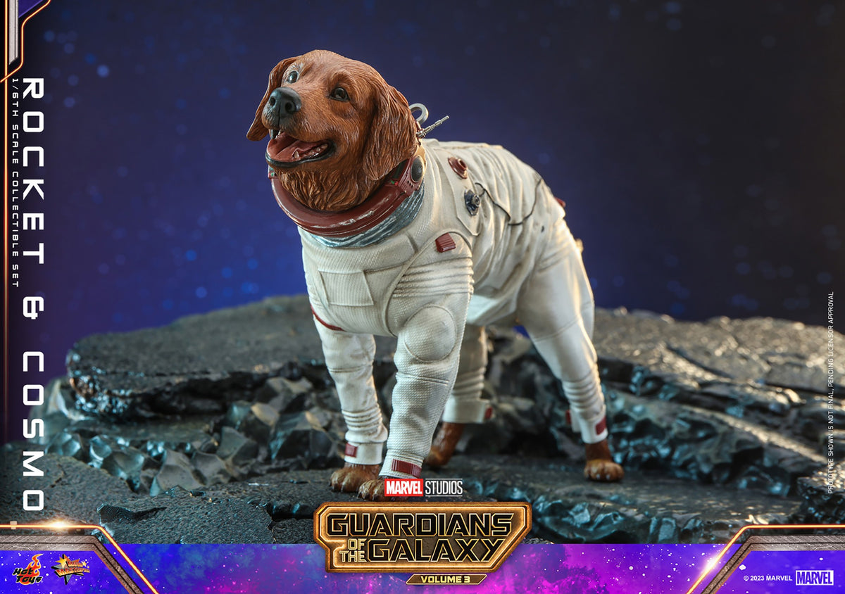 Rocket and Cosmo Marvel Sixth Scale Figure Set