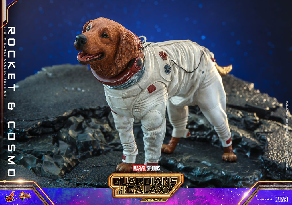 Rocket and Cosmo Marvel Sixth Scale Figure Set