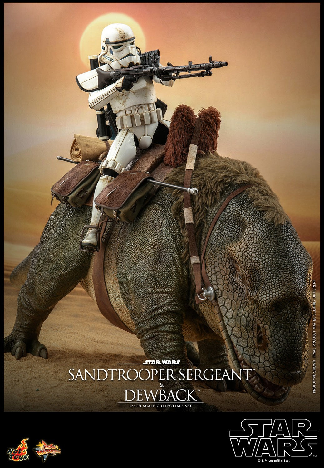 Sandtrooper Sergeant and Dewback Star Wars Sixth Scale Figure Set