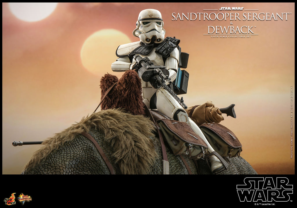 Sandtrooper Sergeant and Dewback Star Wars Sixth Scale Figure Set