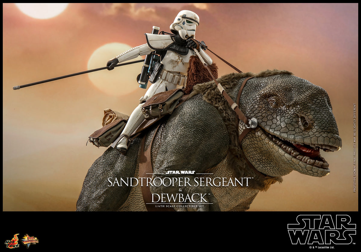 Sandtrooper Sergeant and Dewback Star Wars Sixth Scale Figure Set