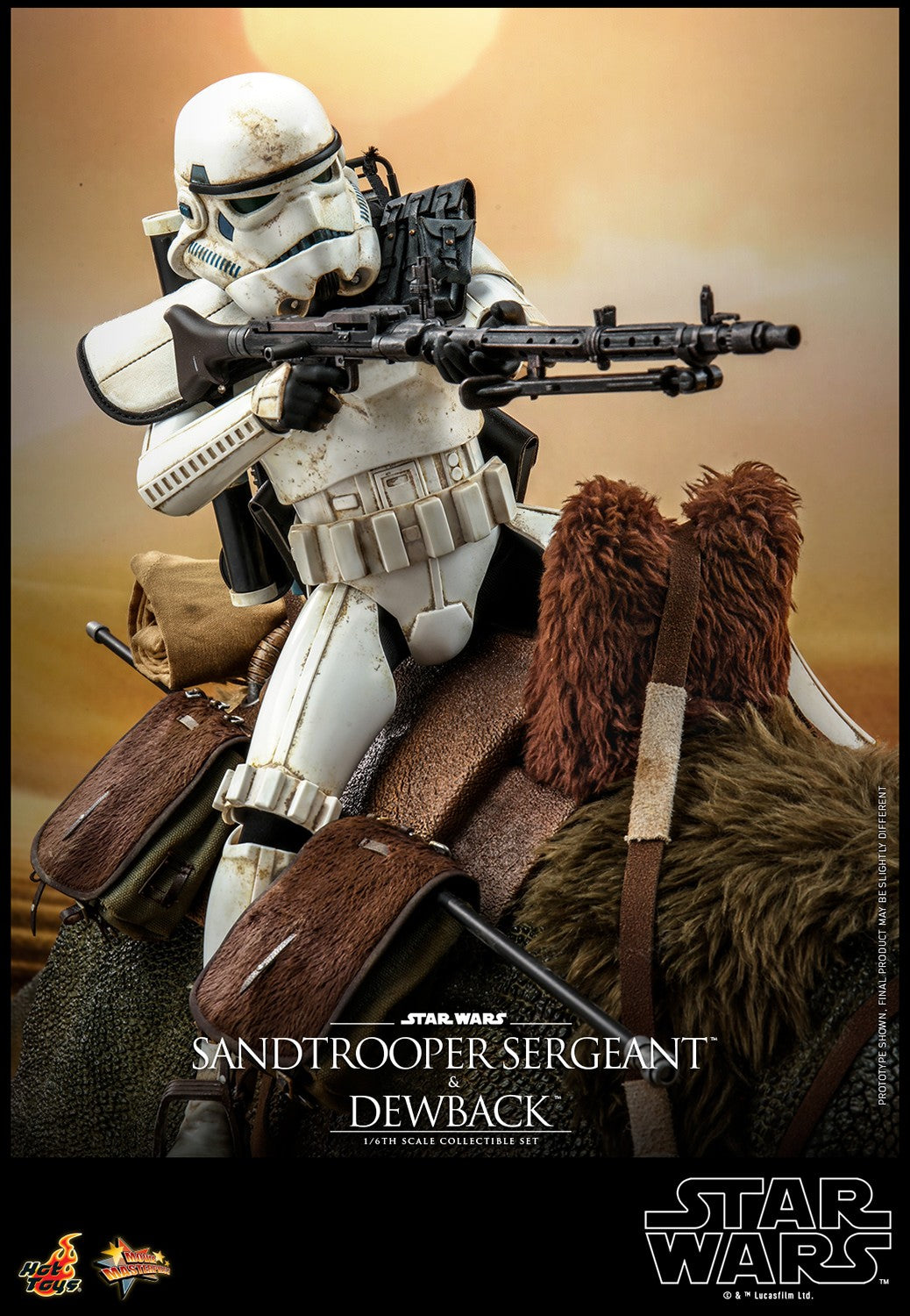 Sandtrooper Sergeant and Dewback Star Wars Sixth Scale Figure Set