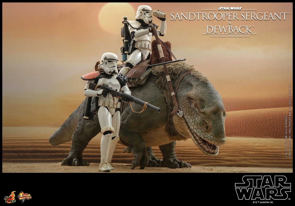 Sandtrooper Sergeant and Dewback Star Wars Sixth Scale Figure Set