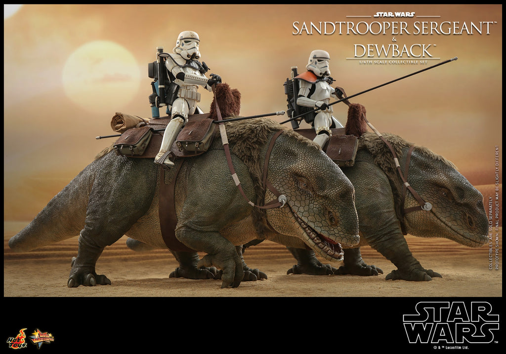 Sandtrooper Sergeant and Dewback Star Wars Sixth Scale Figure Set