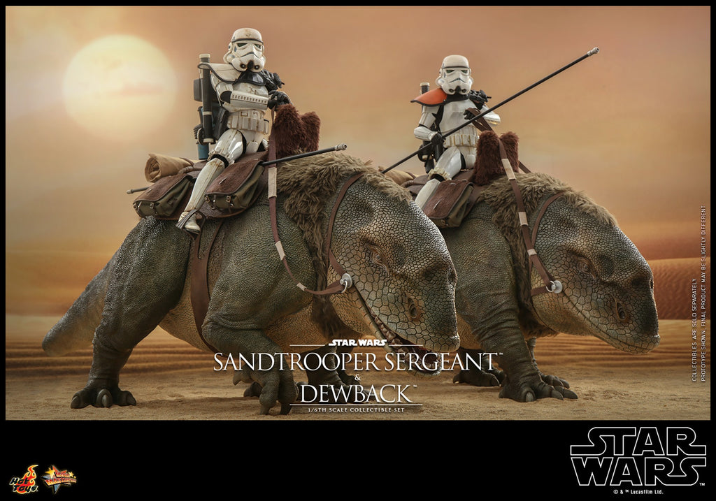 Sandtrooper Sergeant and Dewback Star Wars Sixth Scale Figure Set