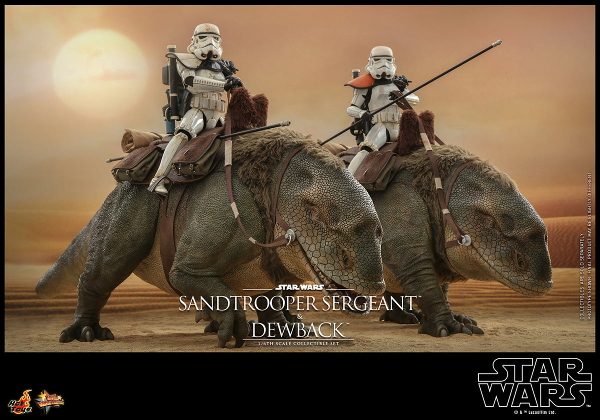 Sandtrooper Sergeant and Dewback Star Wars Sixth Scale Figure Set