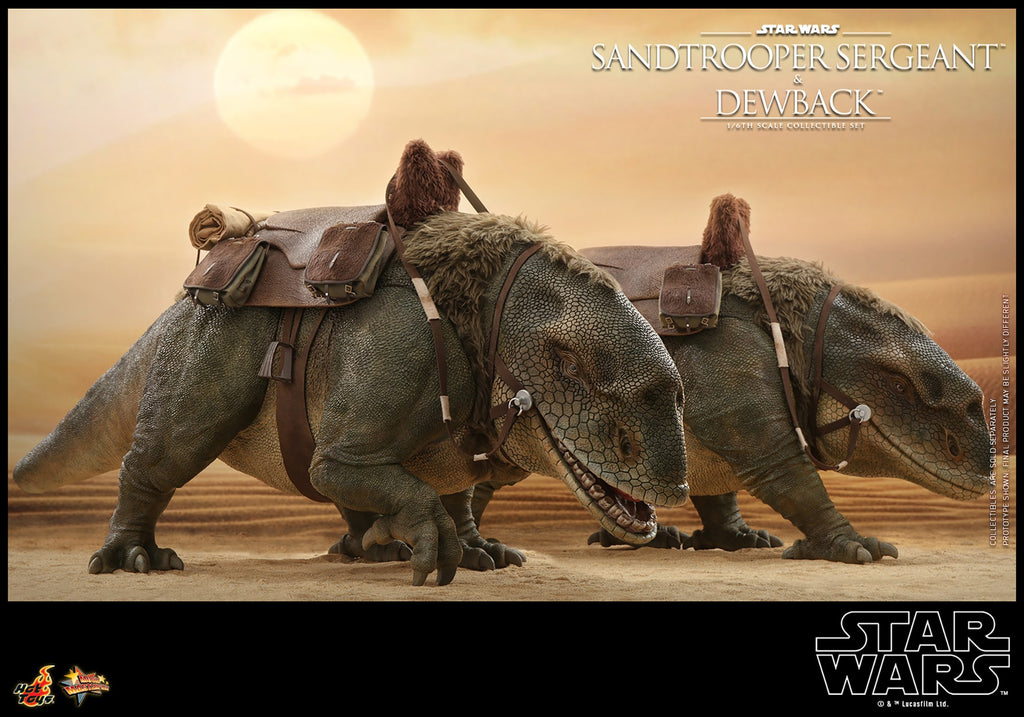 Sandtrooper Sergeant and Dewback Star Wars Sixth Scale Figure Set