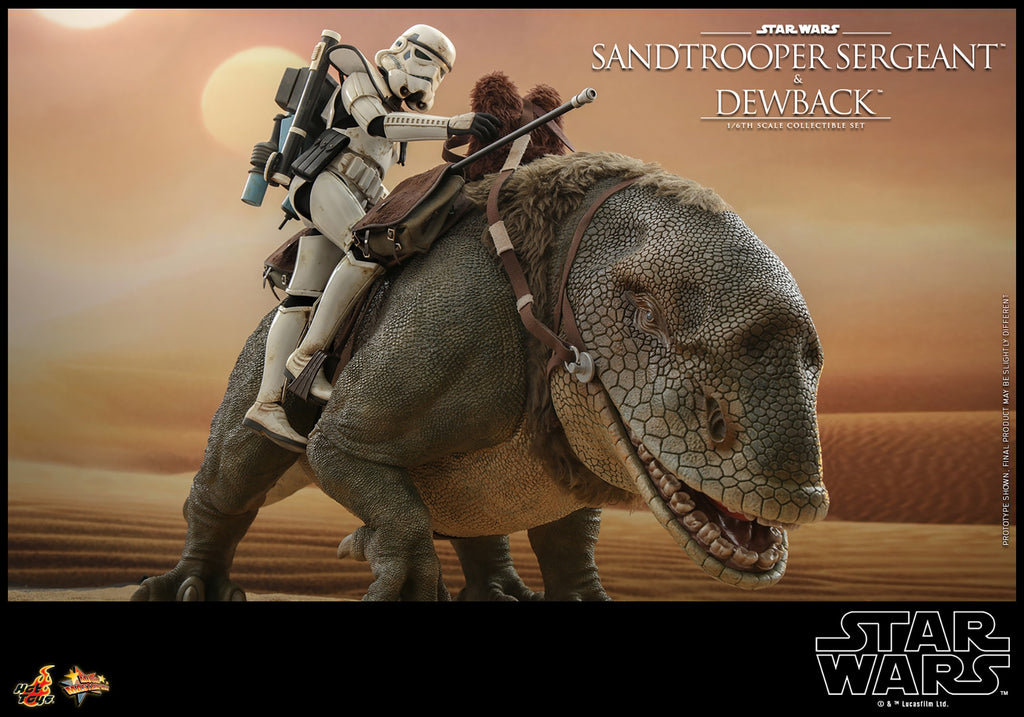 Sandtrooper Sergeant and Dewback Star Wars Sixth Scale Figure Set