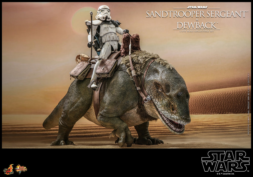 Sandtrooper Sergeant and Dewback Star Wars Sixth Scale Figure Set