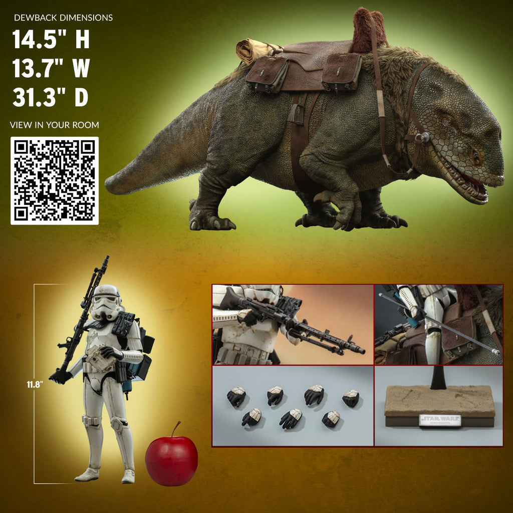Sandtrooper Sergeant and Dewback Star Wars Sixth Scale Figure Set