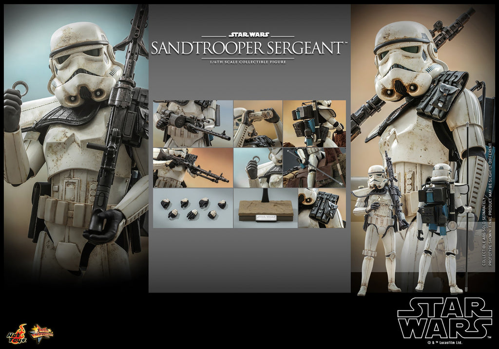 Sandtrooper Sergeant and Dewback Star Wars Sixth Scale Figure Set