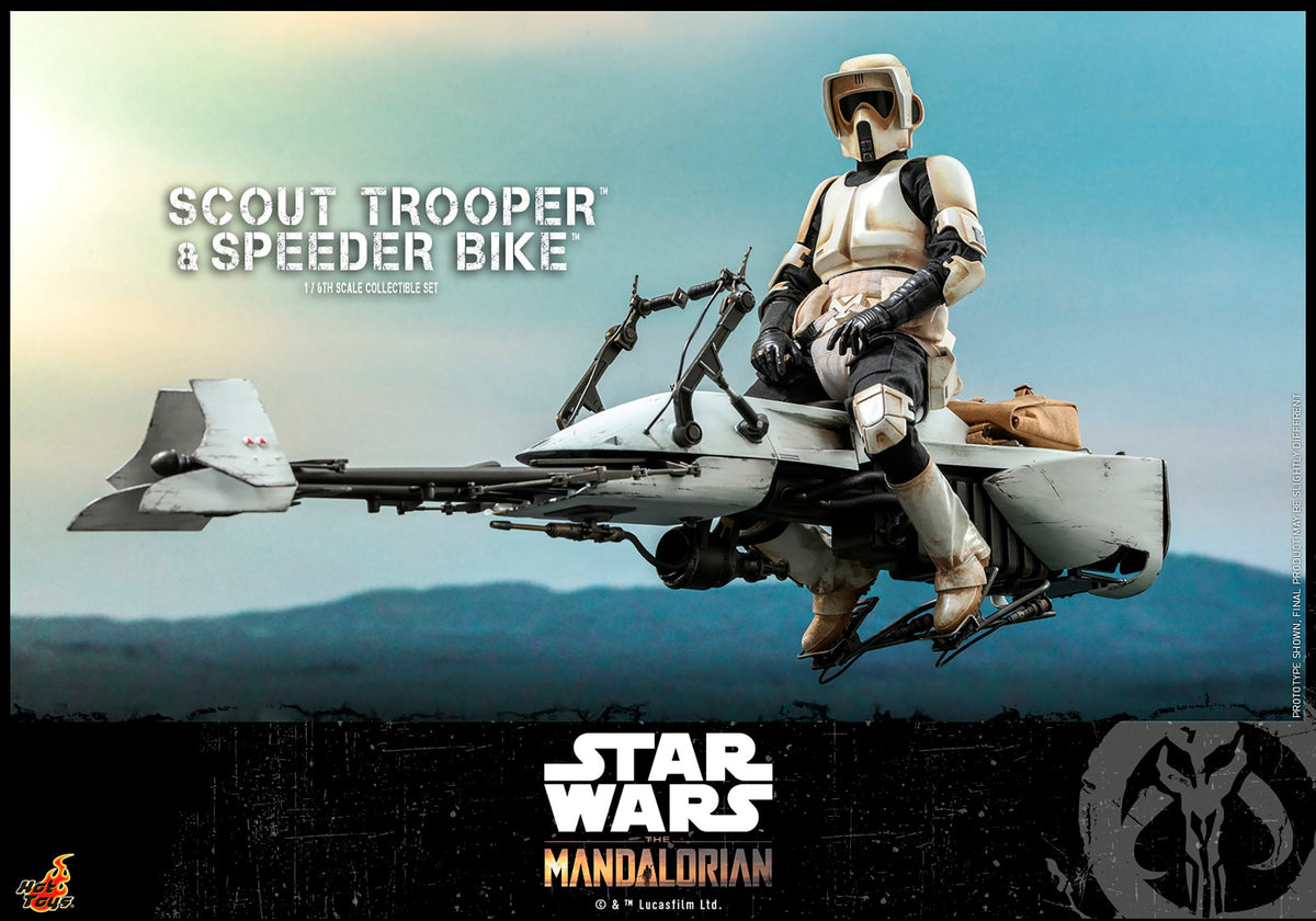 Scout Trooper and Speeder Bike Star Wars Sixth Scale Figure Set