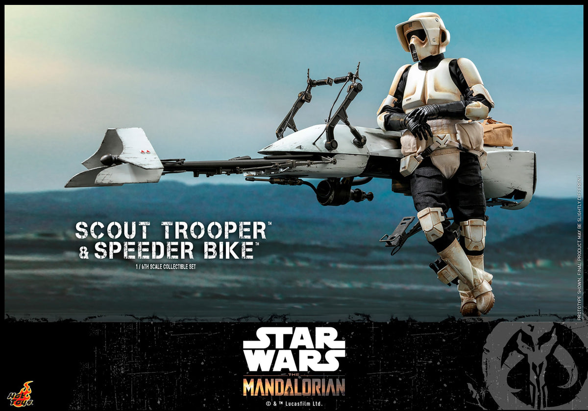 Scout Trooper and Speeder Bike Star Wars Sixth Scale Figure Set