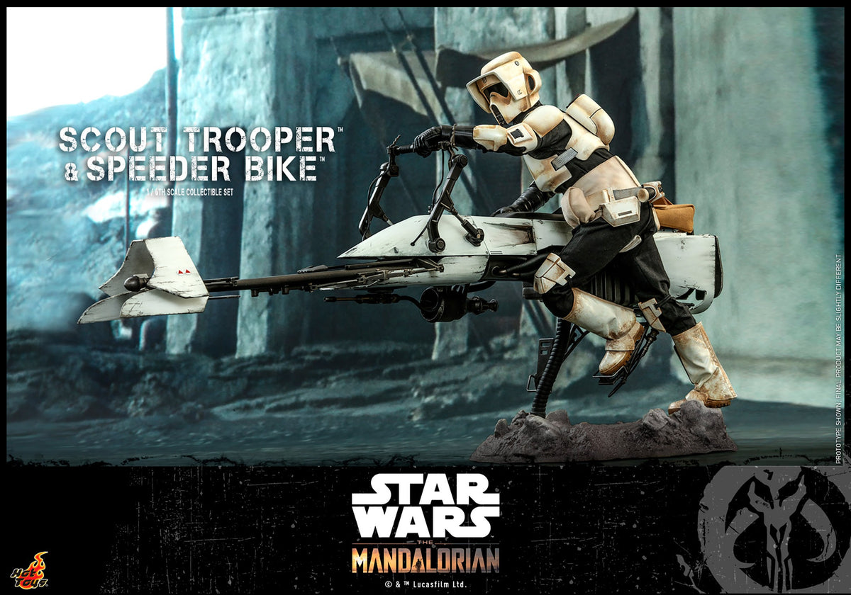 Scout Trooper and Speeder Bike Star Wars Sixth Scale Figure Set