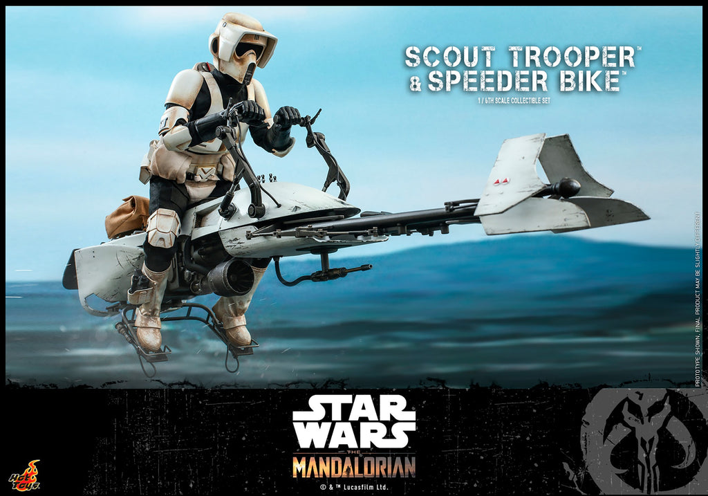 Scout Trooper and Speeder Bike Star Wars Sixth Scale Figure Set