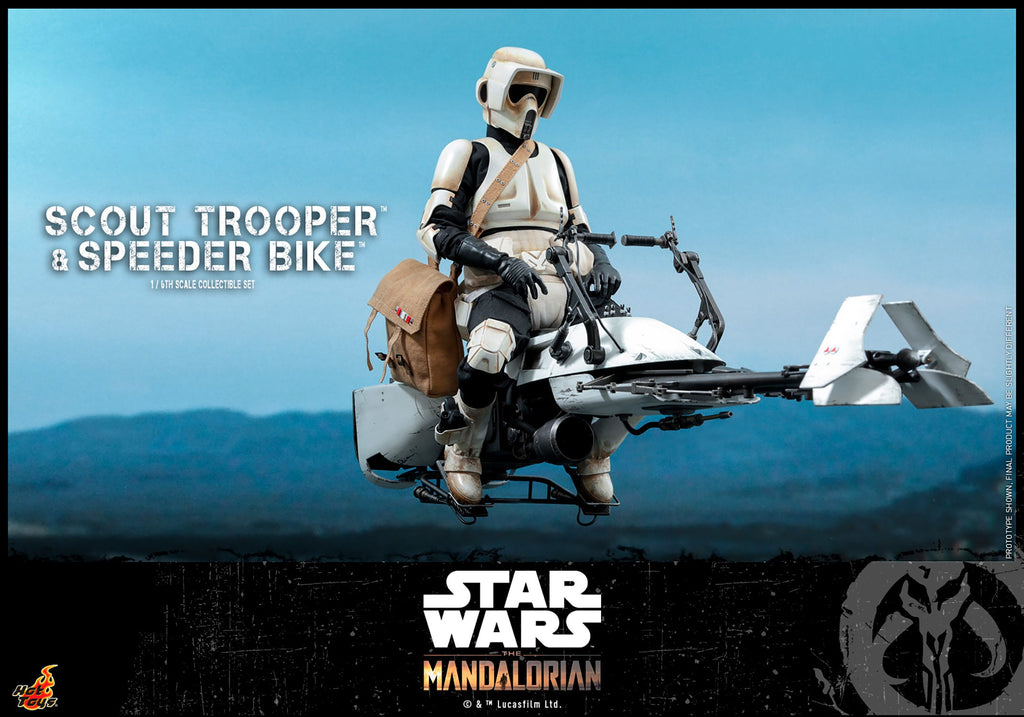 Scout Trooper and Speeder Bike Star Wars Sixth Scale Figure Set