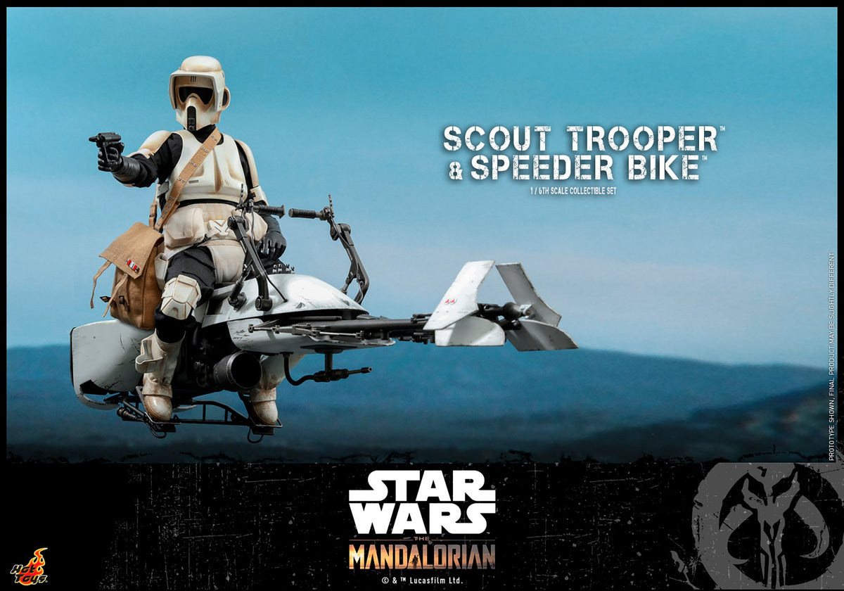 Scout Trooper and Speeder Bike Star Wars Sixth Scale Figure Set