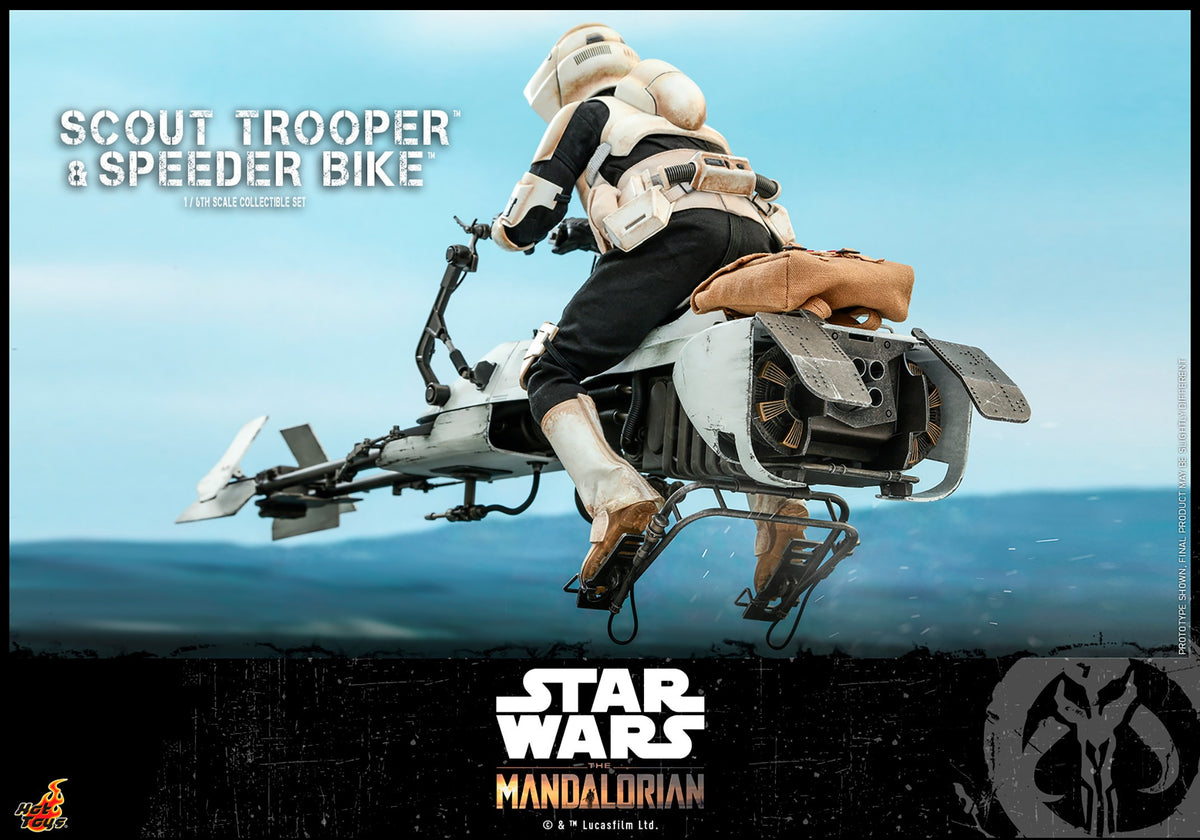 Scout Trooper and Speeder Bike Star Wars Sixth Scale Figure Set