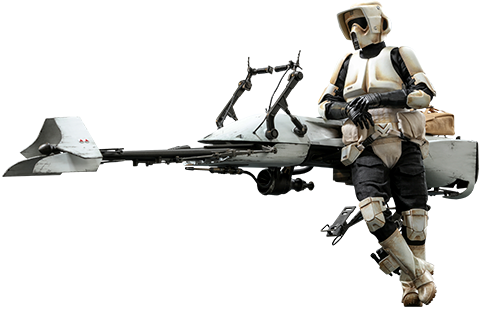 Scout Trooper and Speeder Bike Star Wars Sixth Scale Figure Set