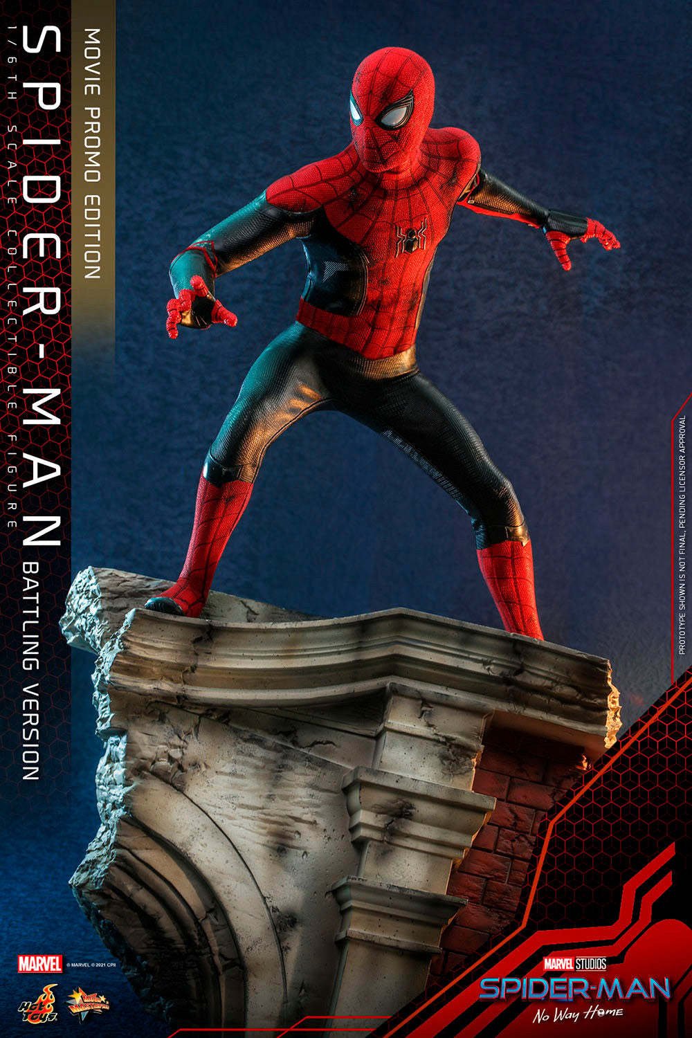 Spider-Man (Battling Version) Movie Promo Edition Marvel Sixth Scale Figure