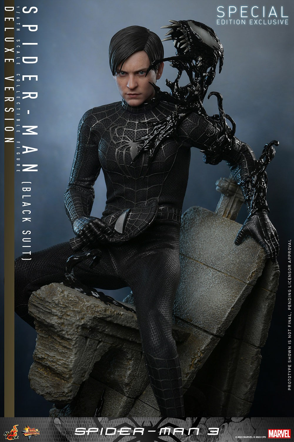 Spider-Man (Black Suit) Marvel Sixth Scale Figure
