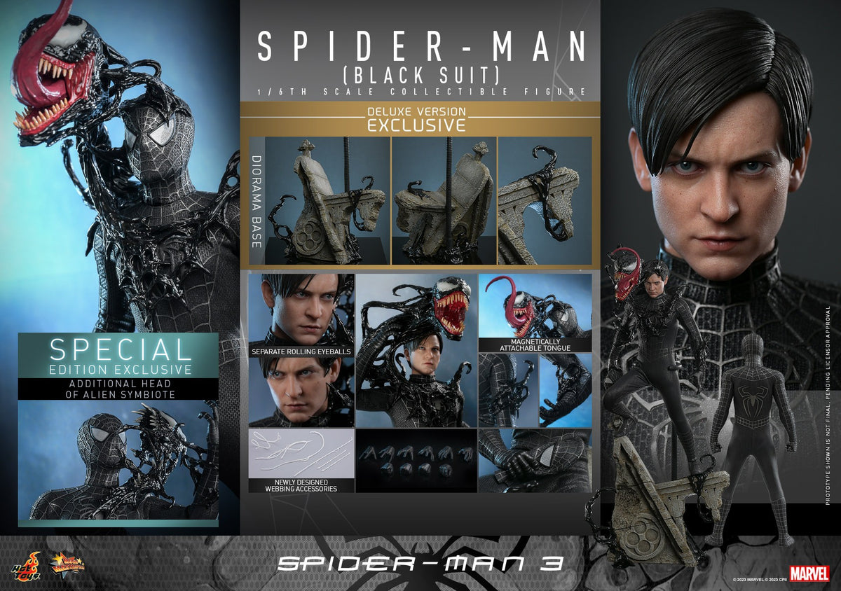 Spider-Man (Black Suit) Marvel Sixth Scale Figure