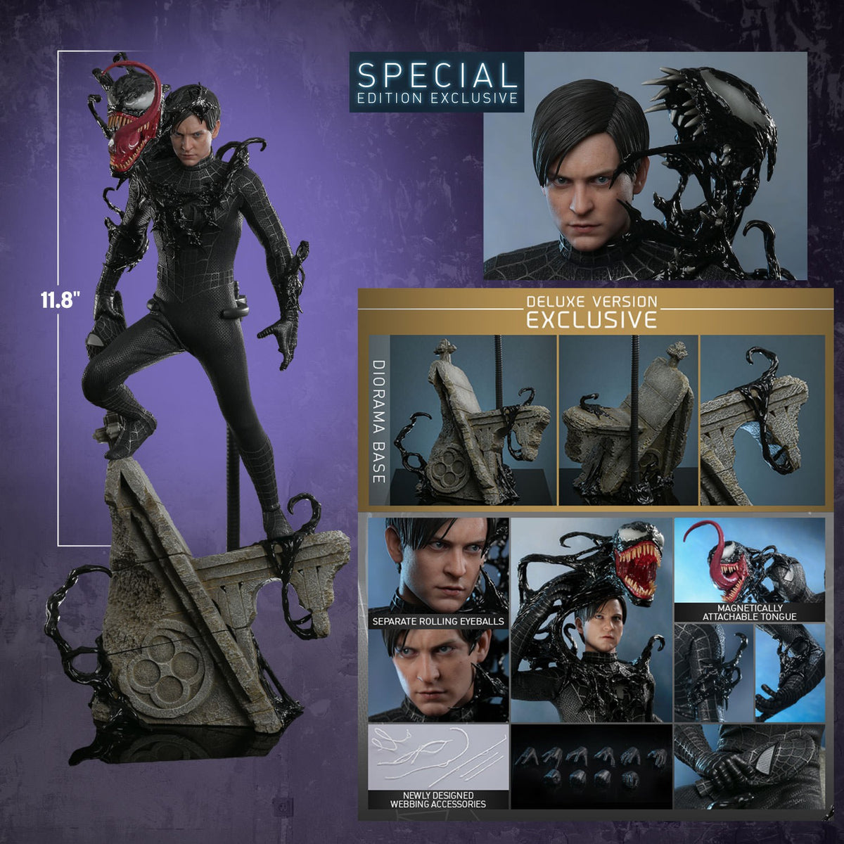 Spider-Man (Black Suit) Marvel Sixth Scale Figure